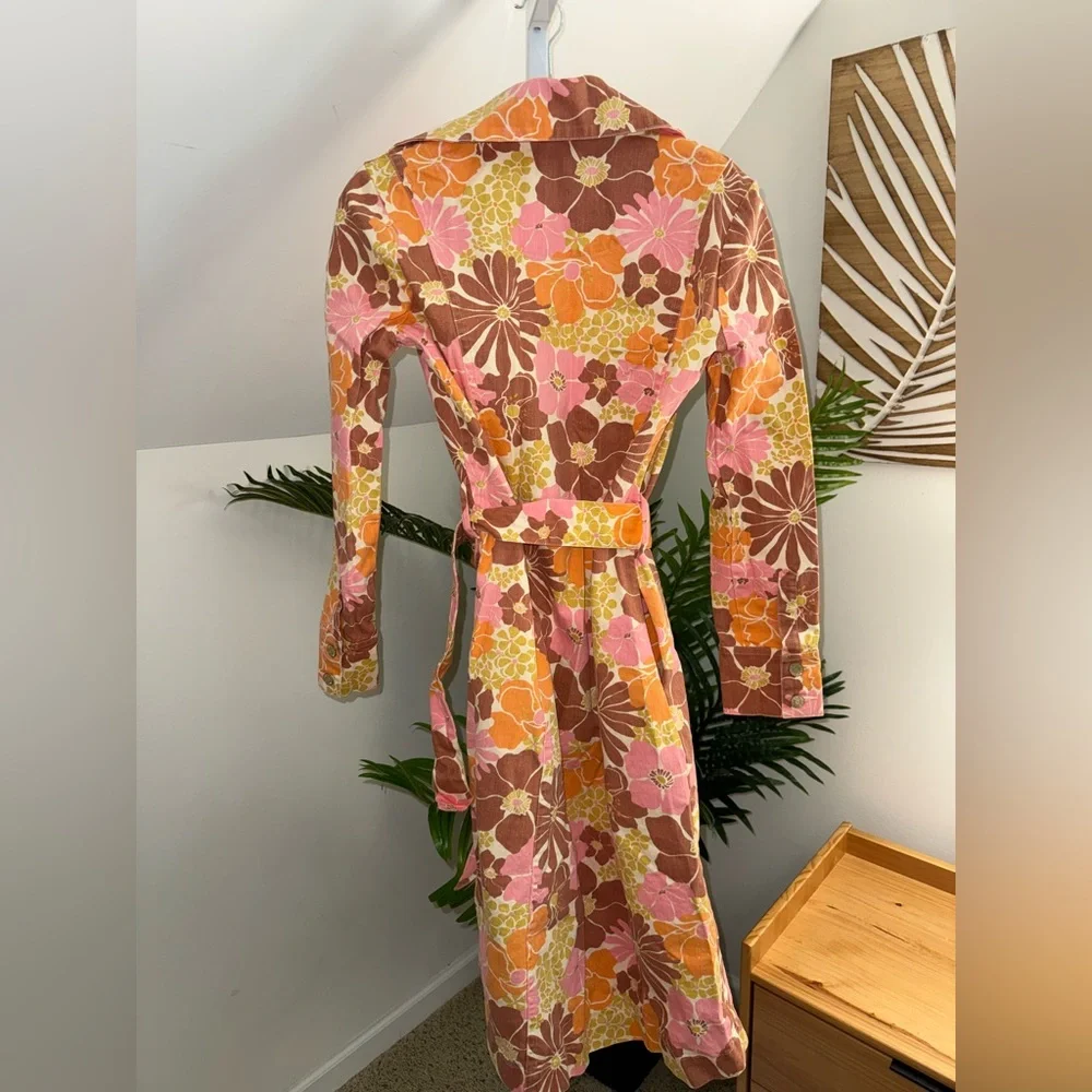 Show Me Your Mumu‎ Nancy Trench Coat Retro Garden Size XS
